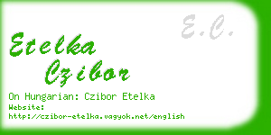 etelka czibor business card